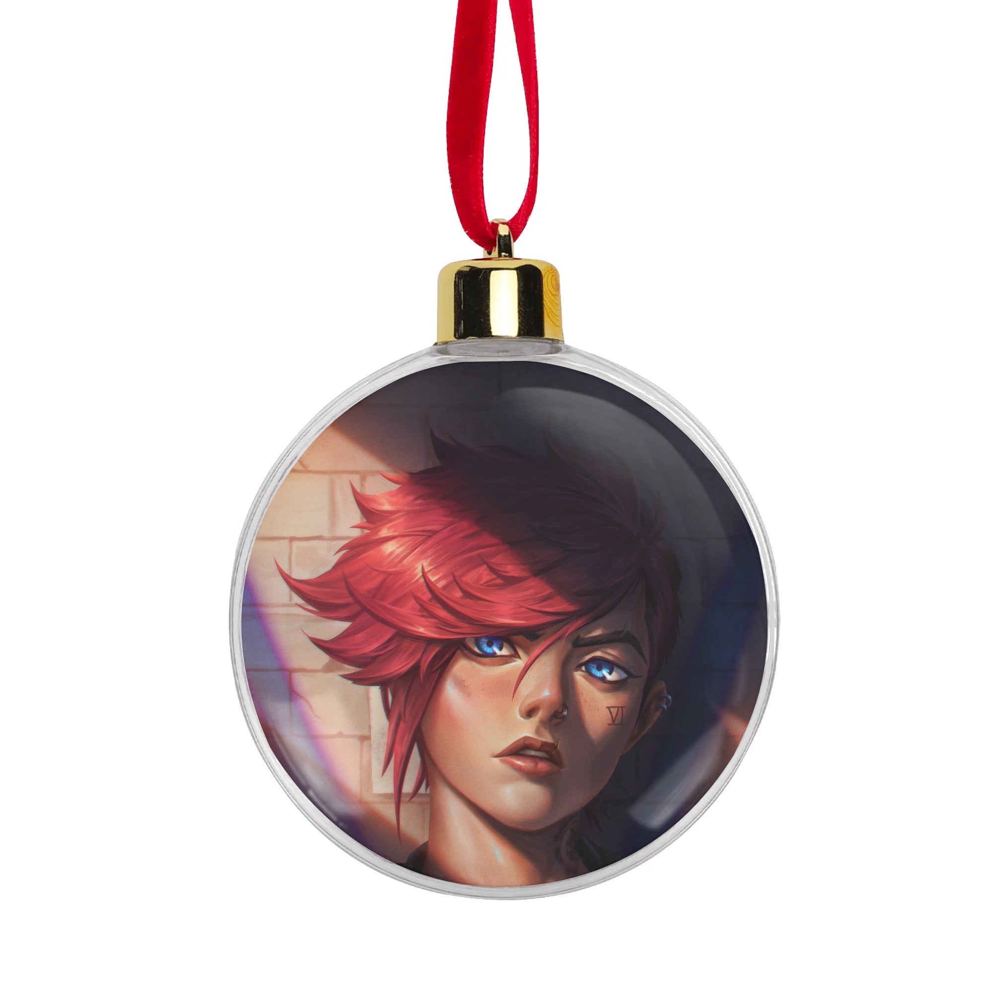 Arcane Red-Haired Rebel Vi Christmas Ornament Tree Hanging Decorations