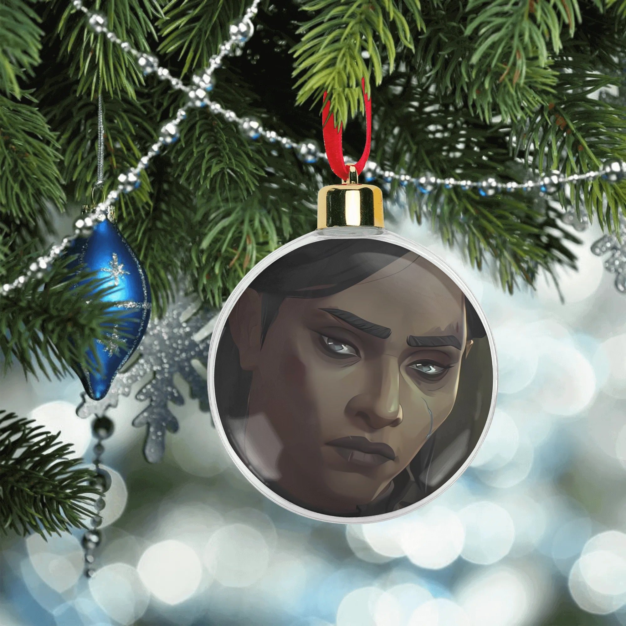 Arcane badass Sevika Christmas Ornament Tree Hanging Decorations