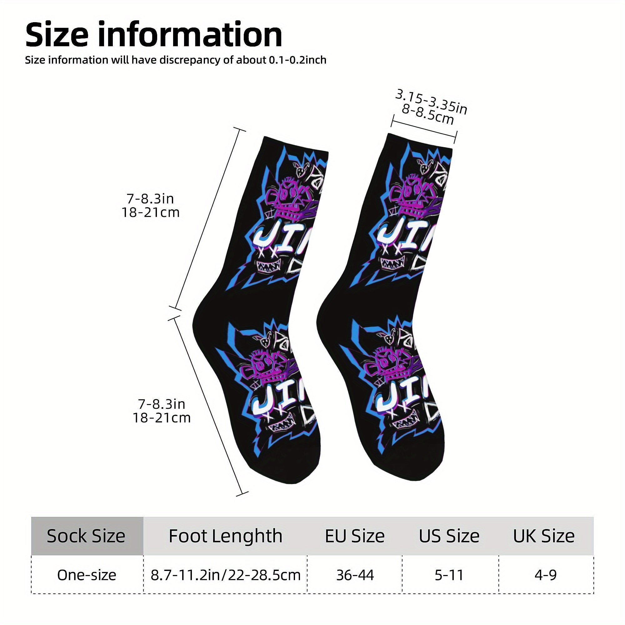 Jinx Arcane "Boom Sucks" Graffiti Mid-Calf Socks
