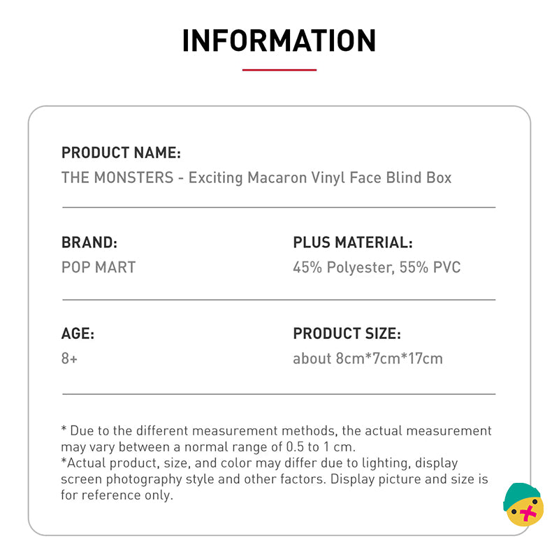 Labubu Exciting Macaron Vinyl Toy 1st generation Collection – Cute Monster Figures