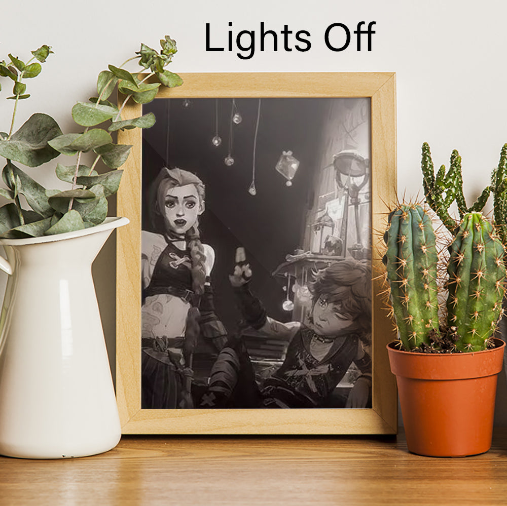 Arcane Jinx LED Lighting Canvas - Arcane Jinx and Isha