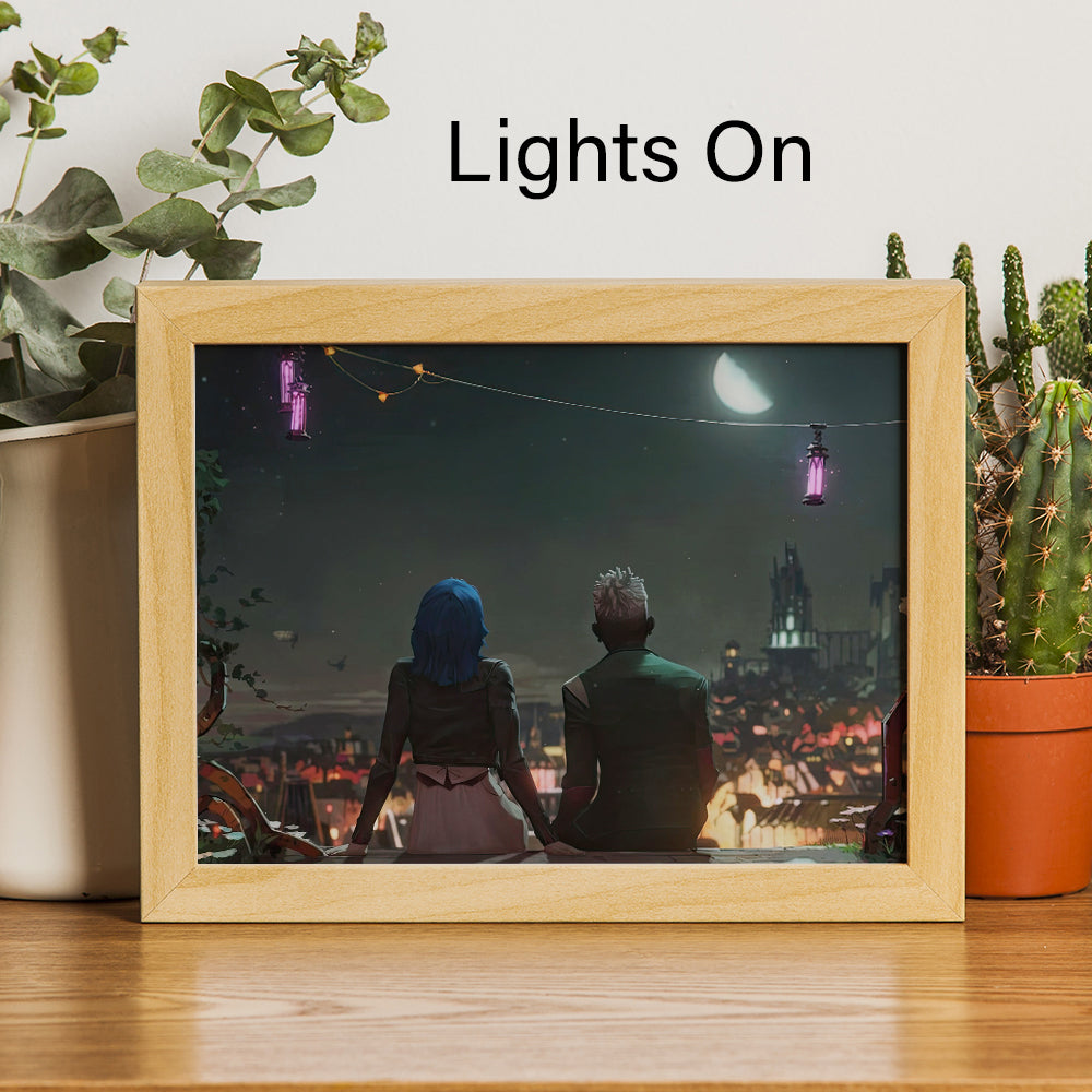 Arcane Ekko Powder LED Lighting Canvas - Arcane Jinx Lighting Canvas ...