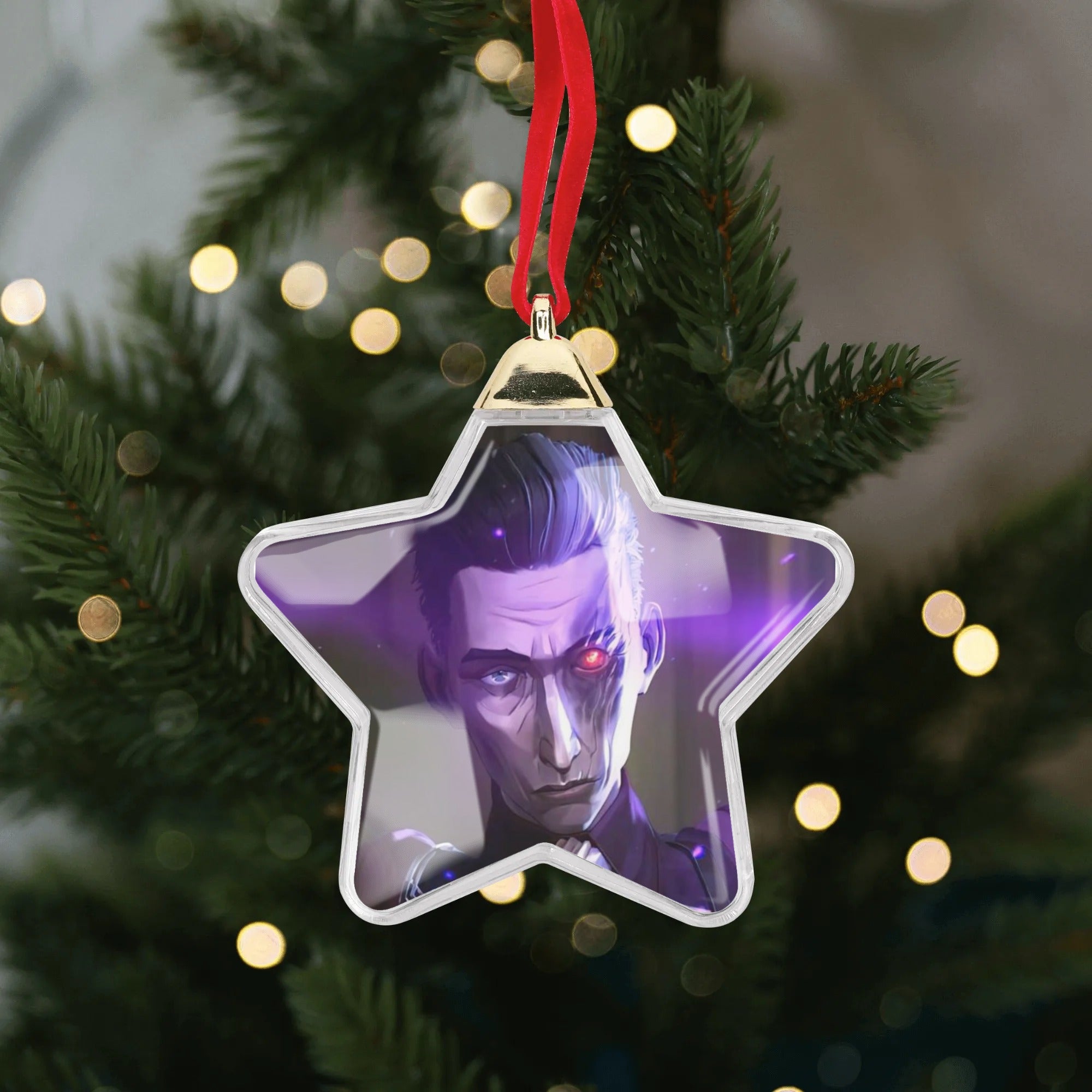 Silco The Man Who Conquered Zaun, Arcane Christmas Ornament Tree Hanging Decorations