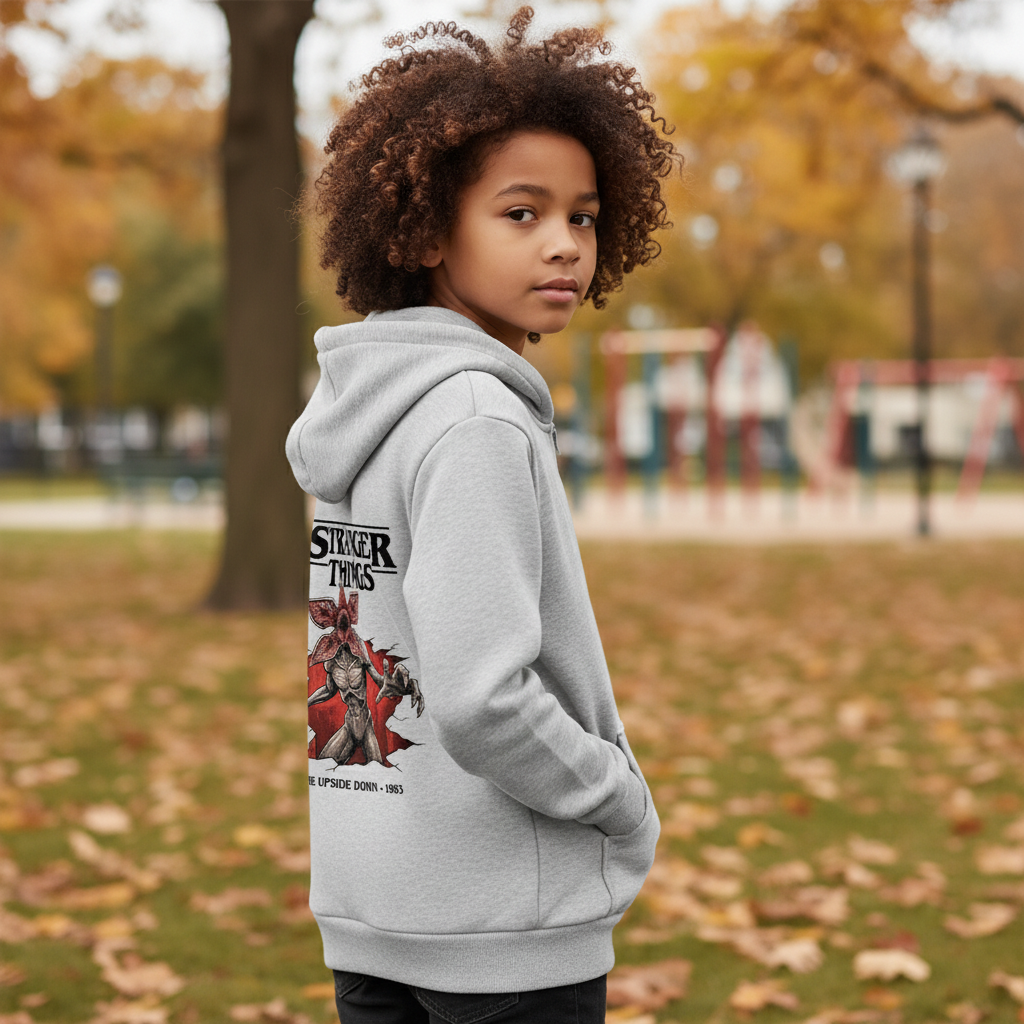Stranger Things The Upside Down 1983 Inspired Kids Hoodie Family Matching