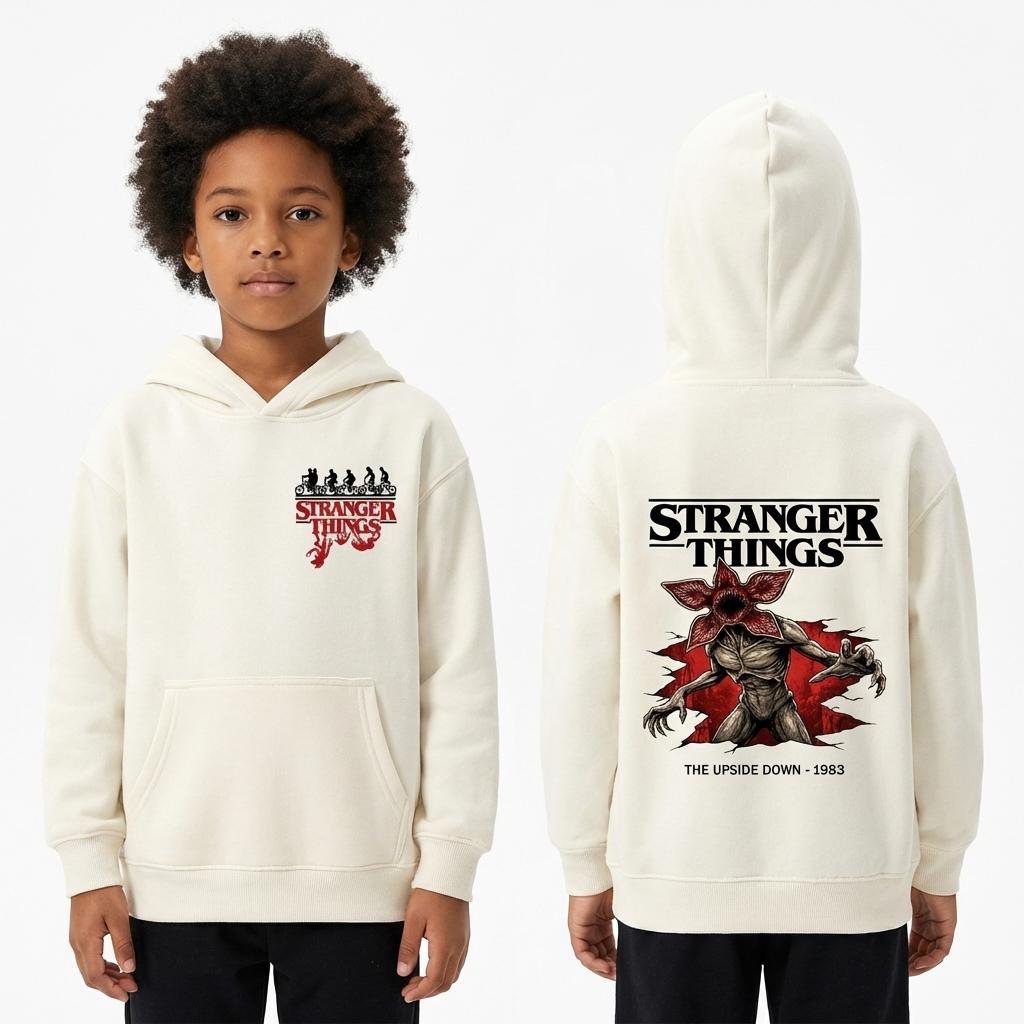 Stranger Things The Upside Down 1983 Inspired Kids Hoodie Family Matching