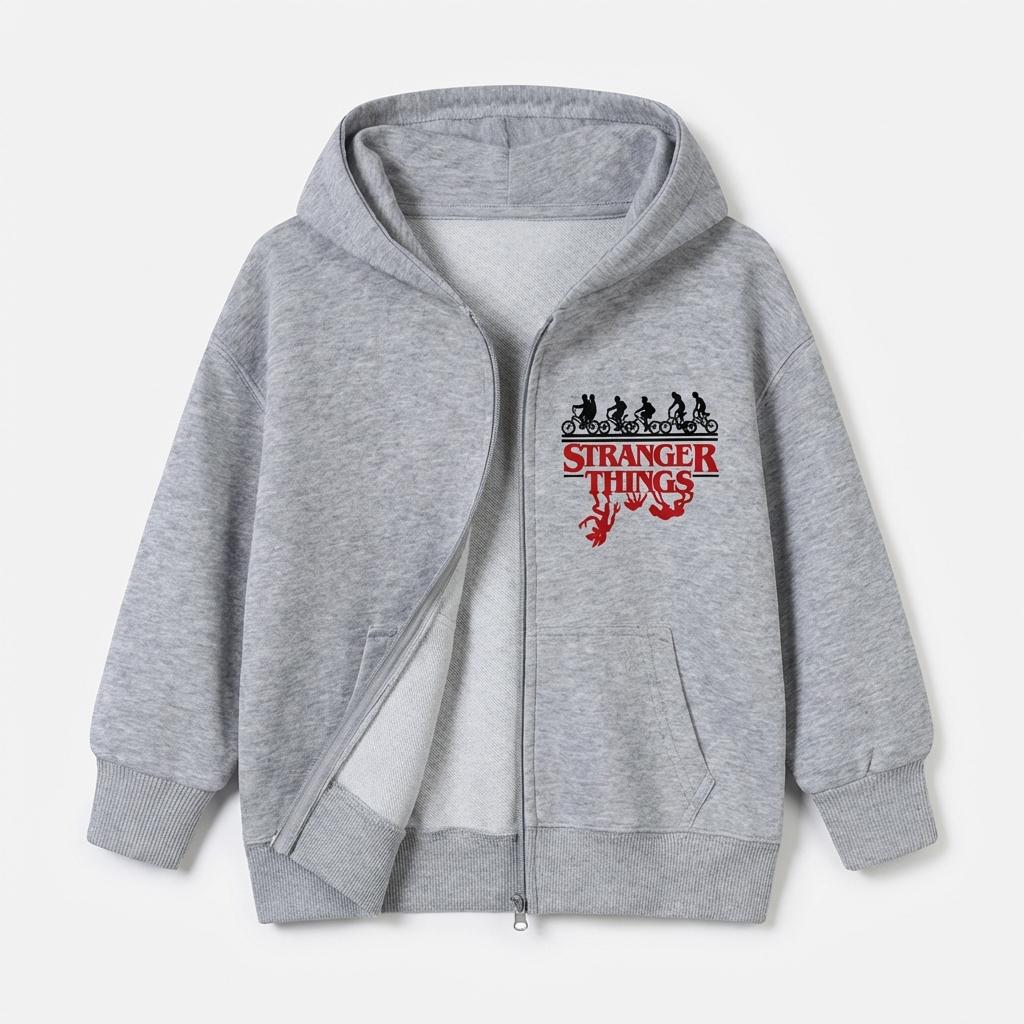 Stranger Things The Upside Down 1983 Inspired Kids Hoodie Family Matching
