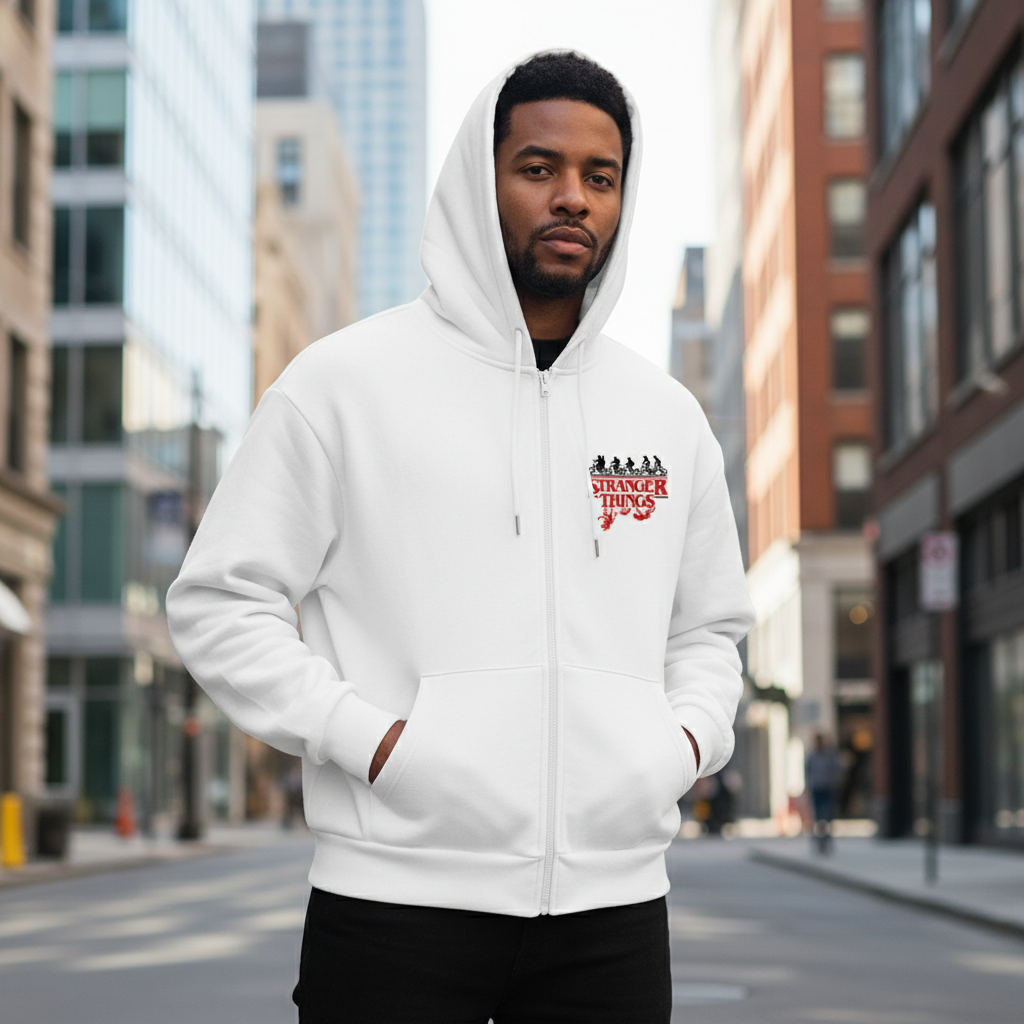 Stranger Things The Upside Down Unisex Zipper Hoodie