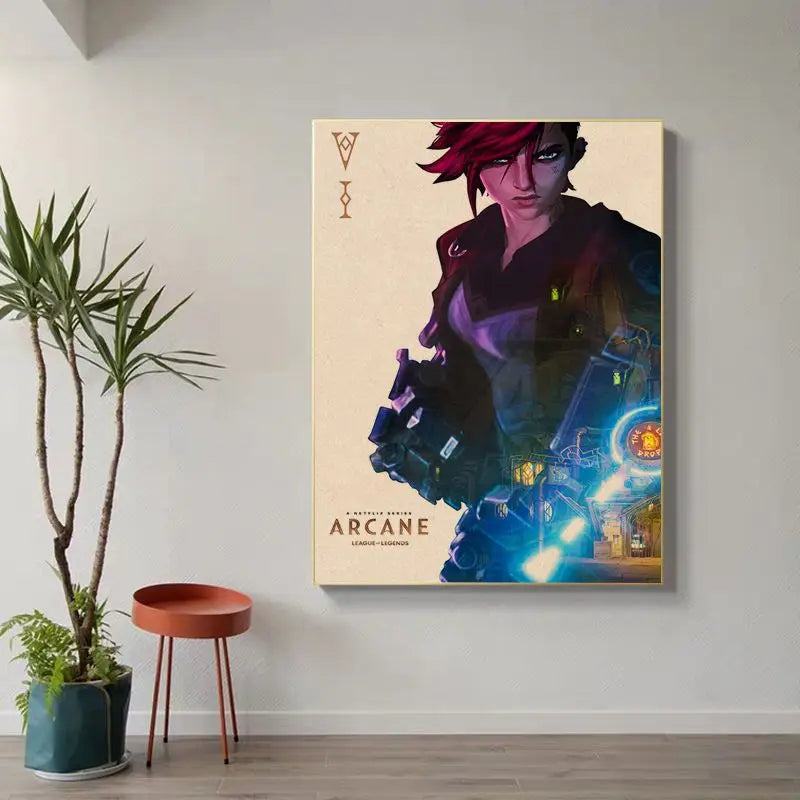 Arcane Custom Jinx, Vi, Caitlyn Posters