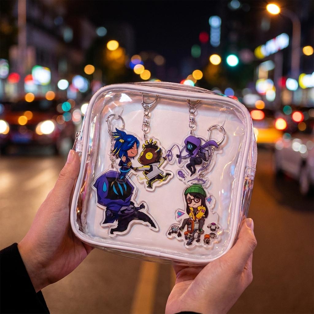 VALORANT Cute Agents Keychain Acrylic Model Plate
