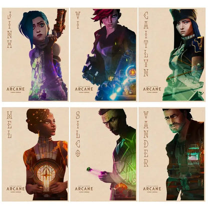Arcane Custom Jinx, Vi, Caitlyn Posters