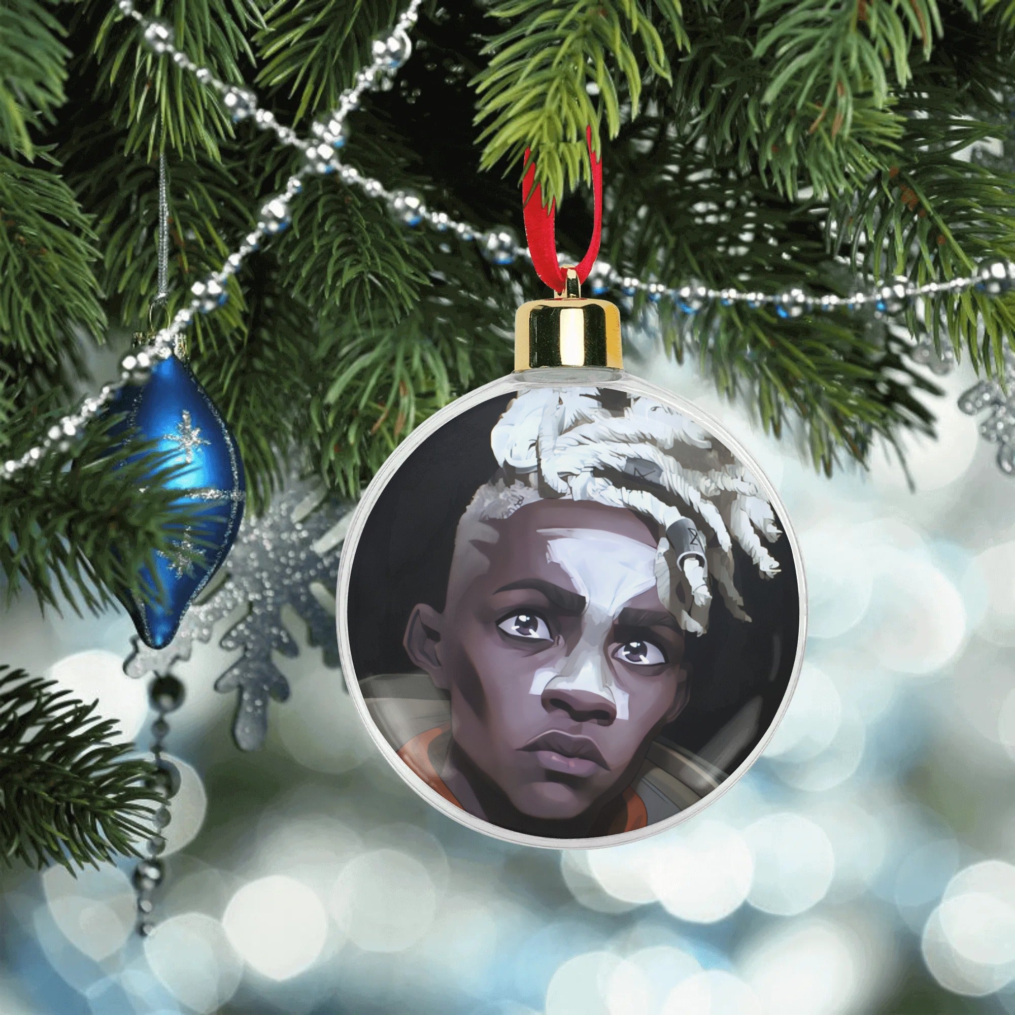 Arcane Firelight Leader Ekko Christmas Ornament Tree Hanging Decorations