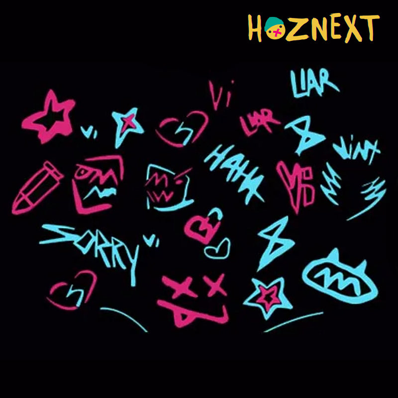 Arcane Jinx Creative Sticker Pack Pink & Blue