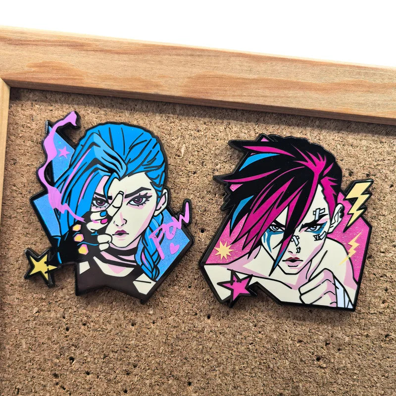 Arcane Jinx & Vi Enamel Pin Set