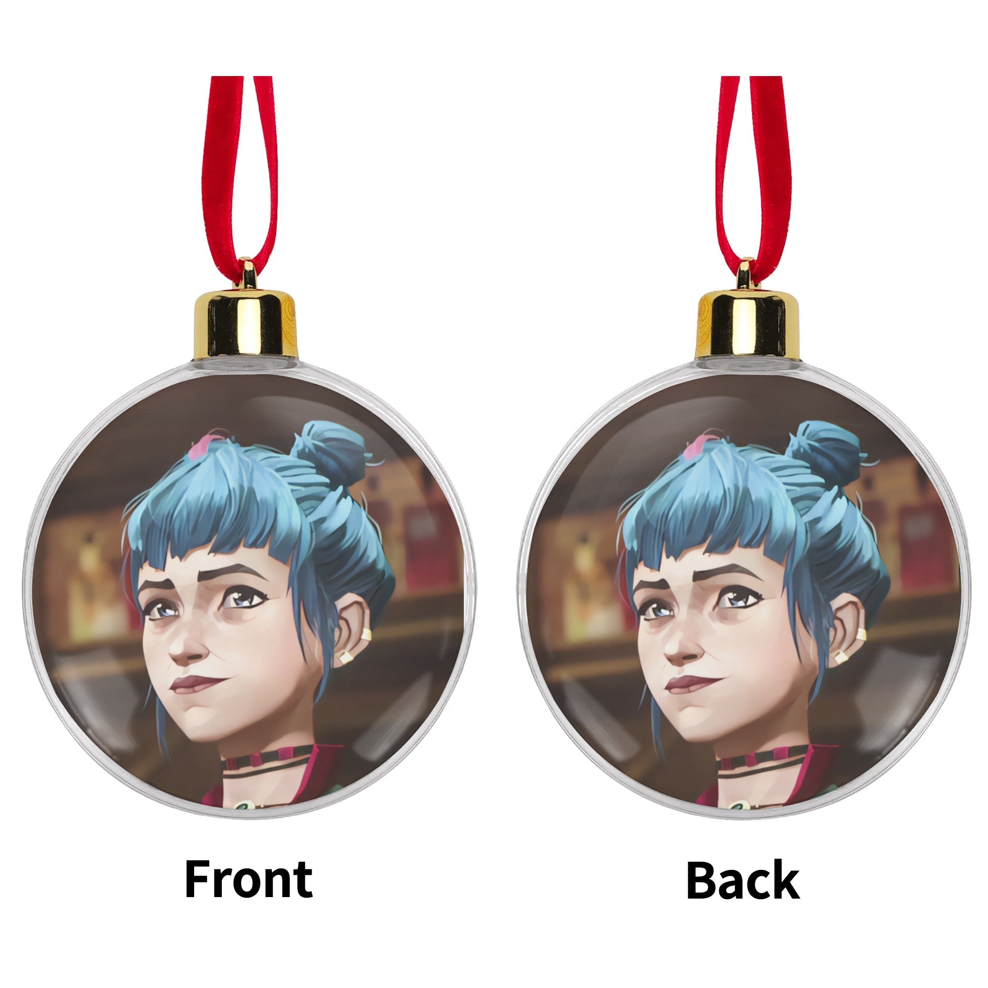 Arcane Powder/Jinx Transparent Christmas Ornament Tree Hanging Decorations