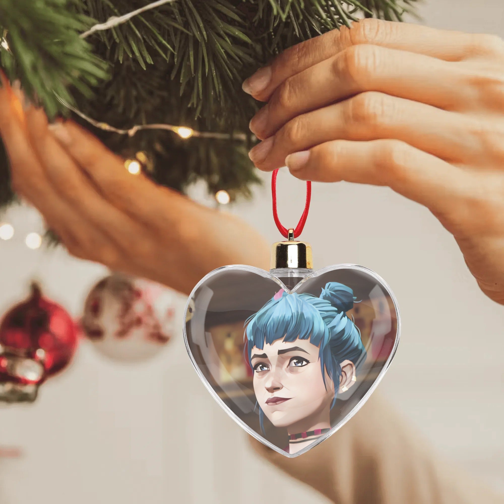 Arcane Powder/Jinx Transparent Christmas Ornament Tree Hanging Decorations