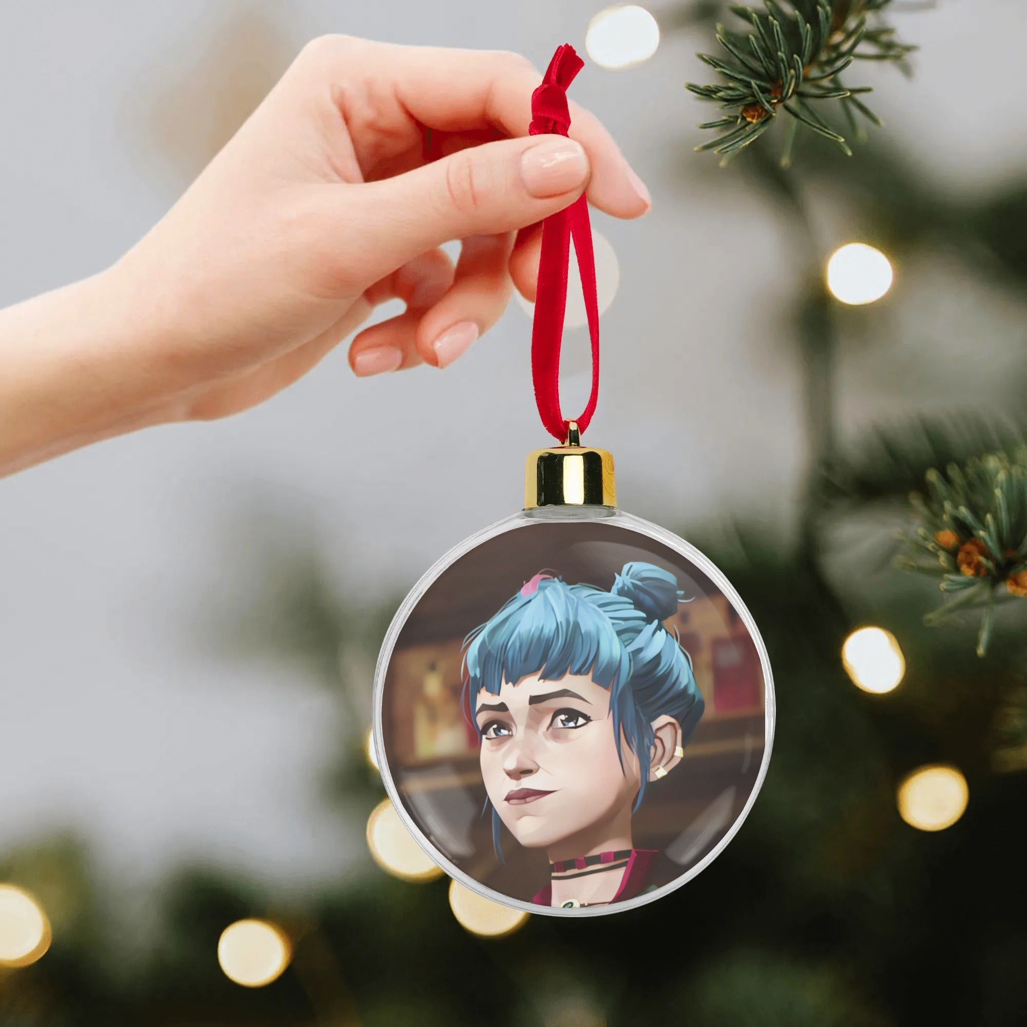Arcane Powder/Jinx Transparent Christmas Ornament Tree Hanging Decorations