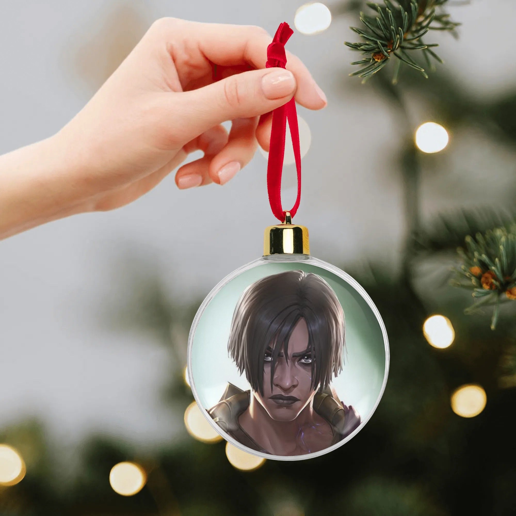 Arcane Sevika Christmas Ornament Tree Hanging Decorations