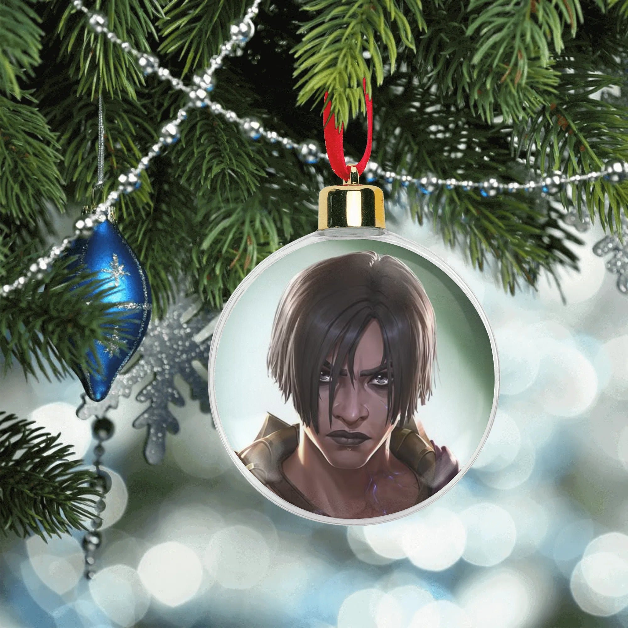 Arcane Sevika Christmas Ornament Tree Hanging Decorations