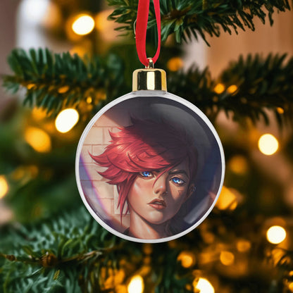 Arcane Red-Haired Rebel Vi Christmas Ornament Tree Hanging Decorations