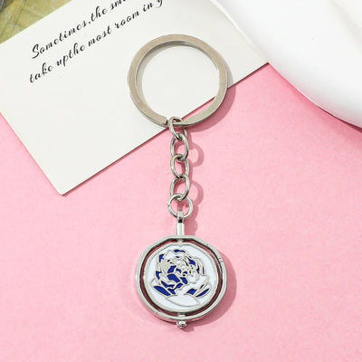 Arcane Blue Rose Necklace - Small Dark Blue Arcane Necklace
