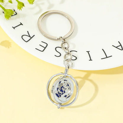 Arcane Blue Rose Necklace - Small Dark Blue Arcane Necklace