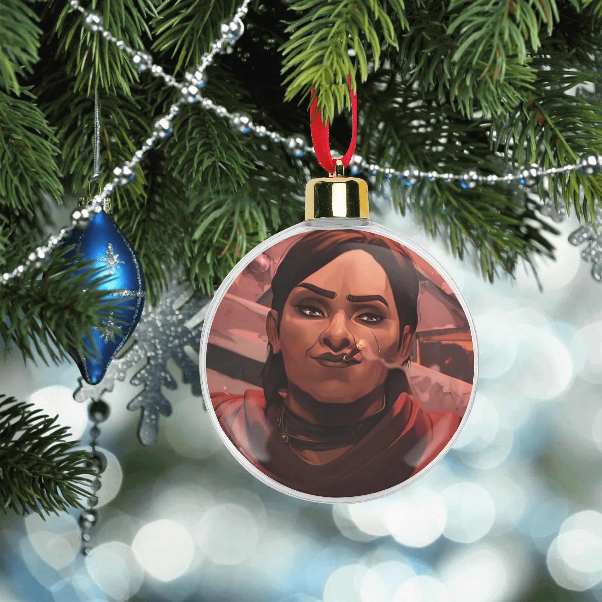 Arcane savage Sevika Christmas Ornament Tree Hanging Decorations