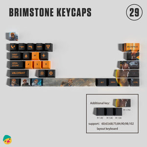 Brimstone Custom 29 Keycaps - HozNext