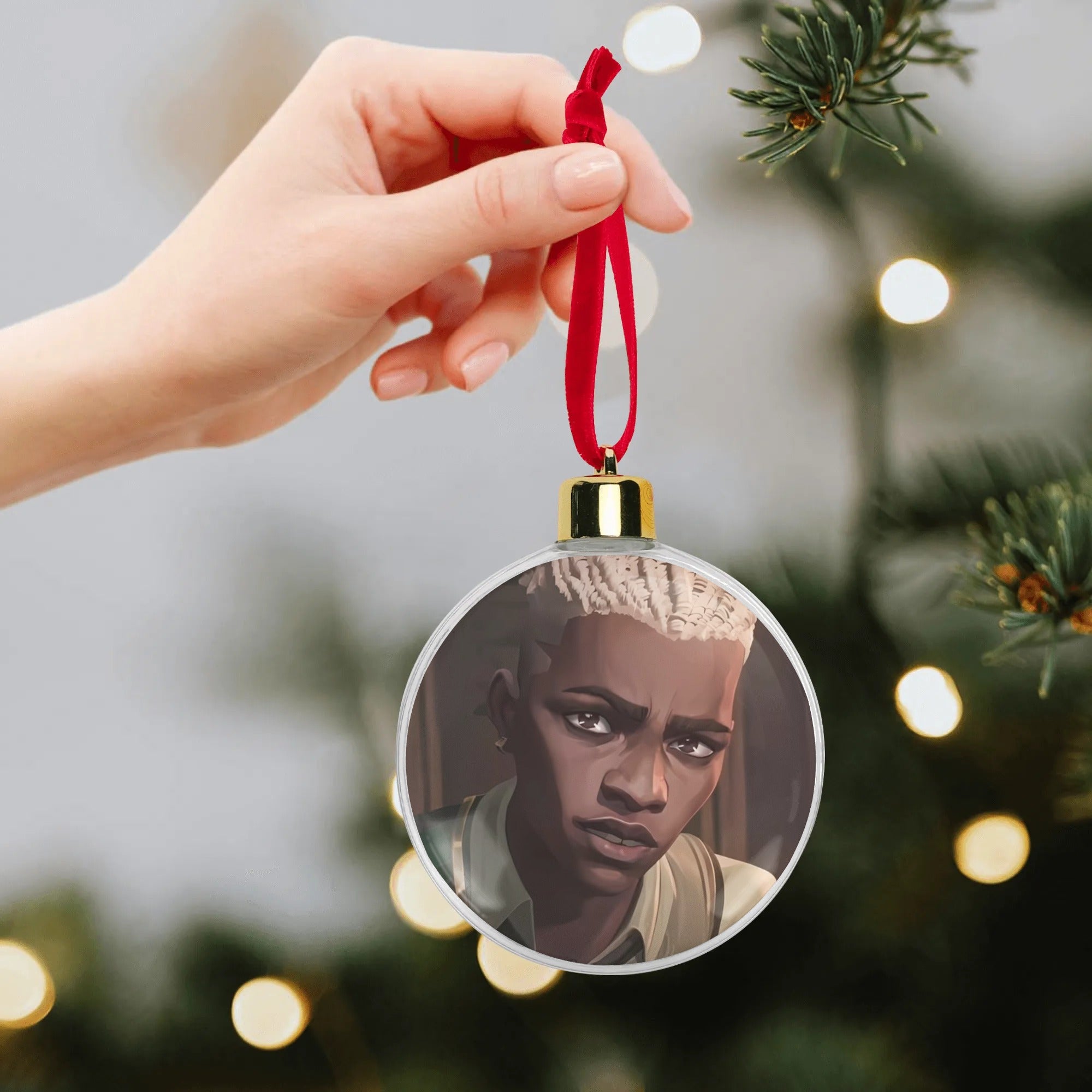 Ekko Arcane Universe Christmas Ornament Tree Hanging Decorations