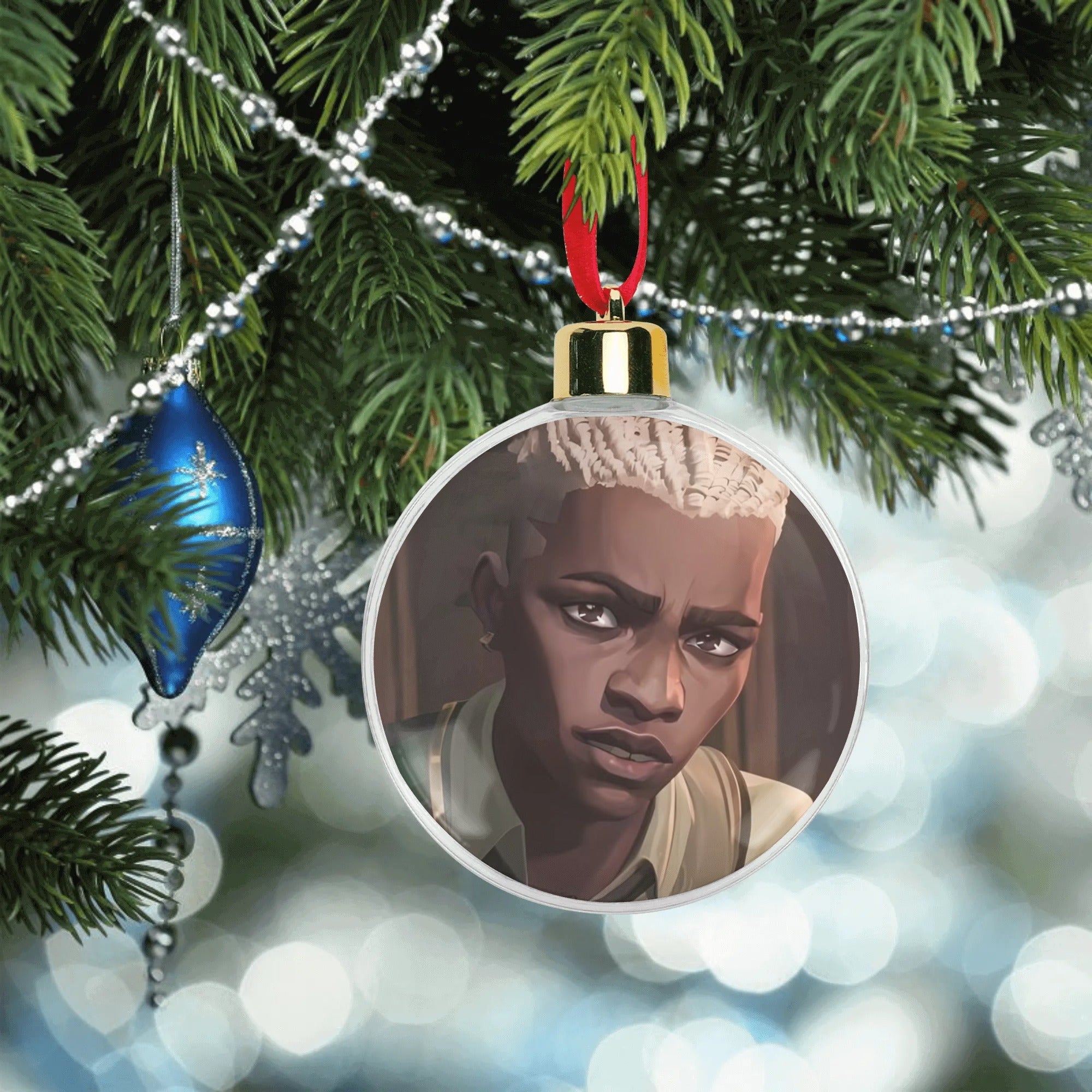 Ekko Arcane Universe Christmas Ornament Tree Hanging Decorations