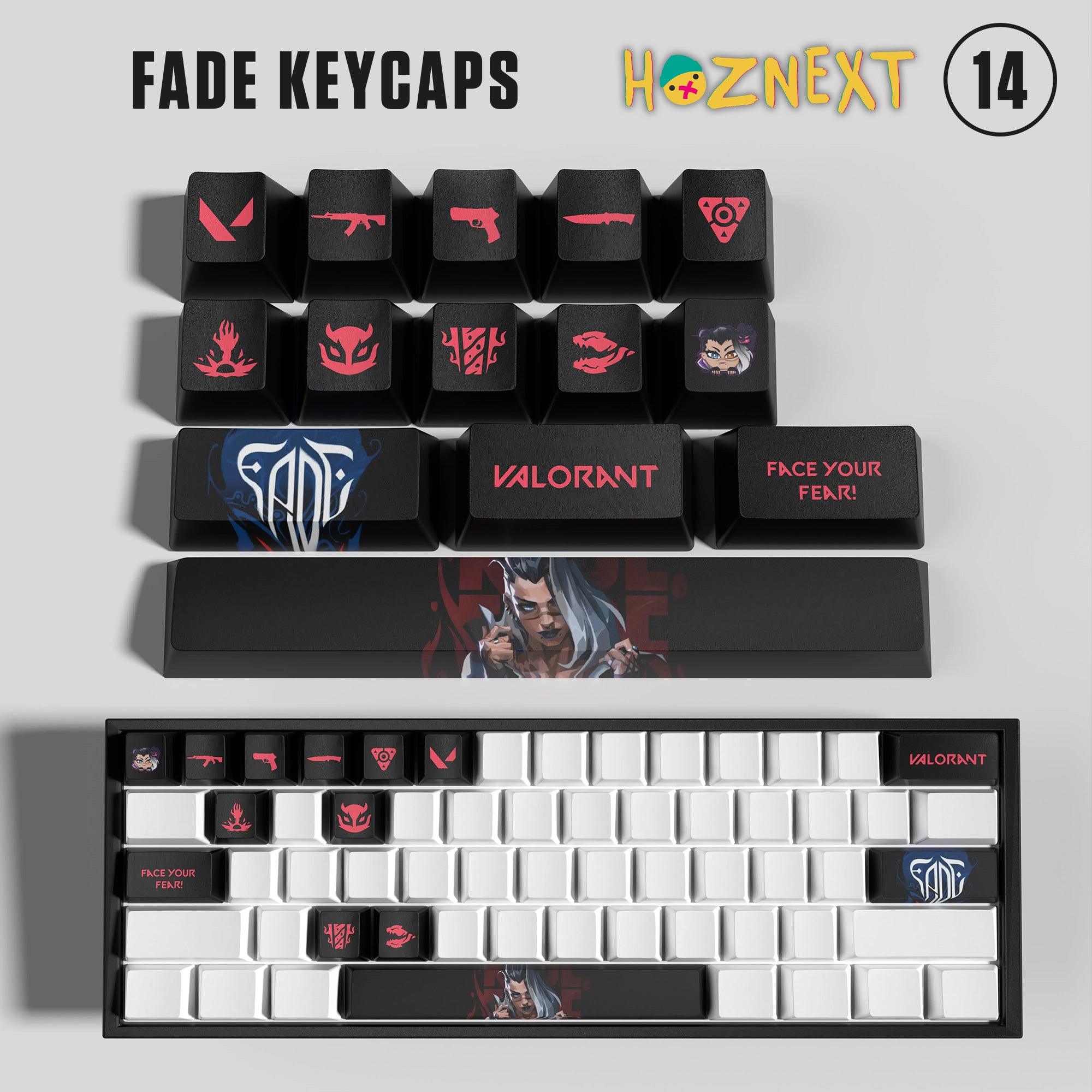 Fade Custom 29 Keycaps | Fade Keyboard's Keycaps | VALORANT Keycaps ...