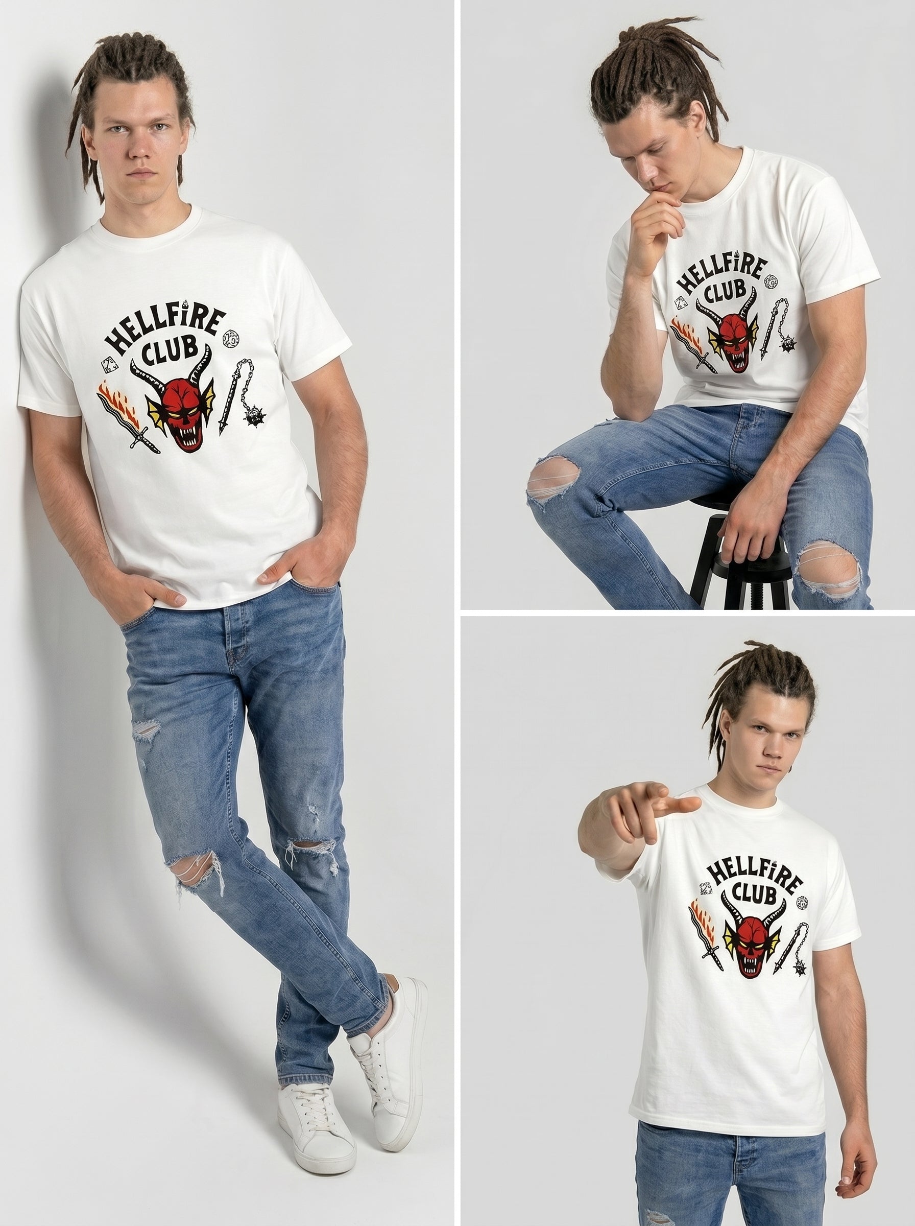 Hellfire Club Inspired Stranger Things Family Matching T-Shirt