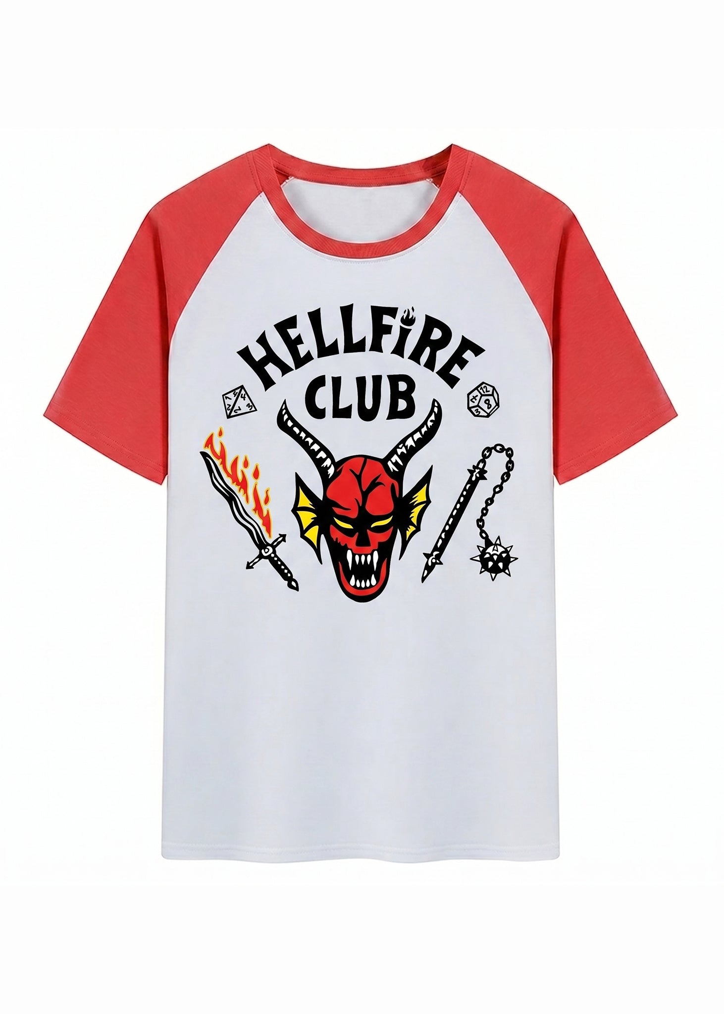 Hellfire Club Eddie Munson Inspired Stranger Things Baseball Kids T-Shirt