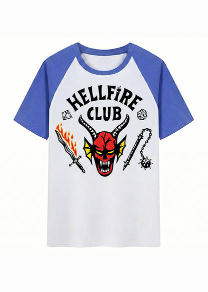 Hellfire Club Eddie Munson Inspired Stranger Things Baseball Kids T-Shirt