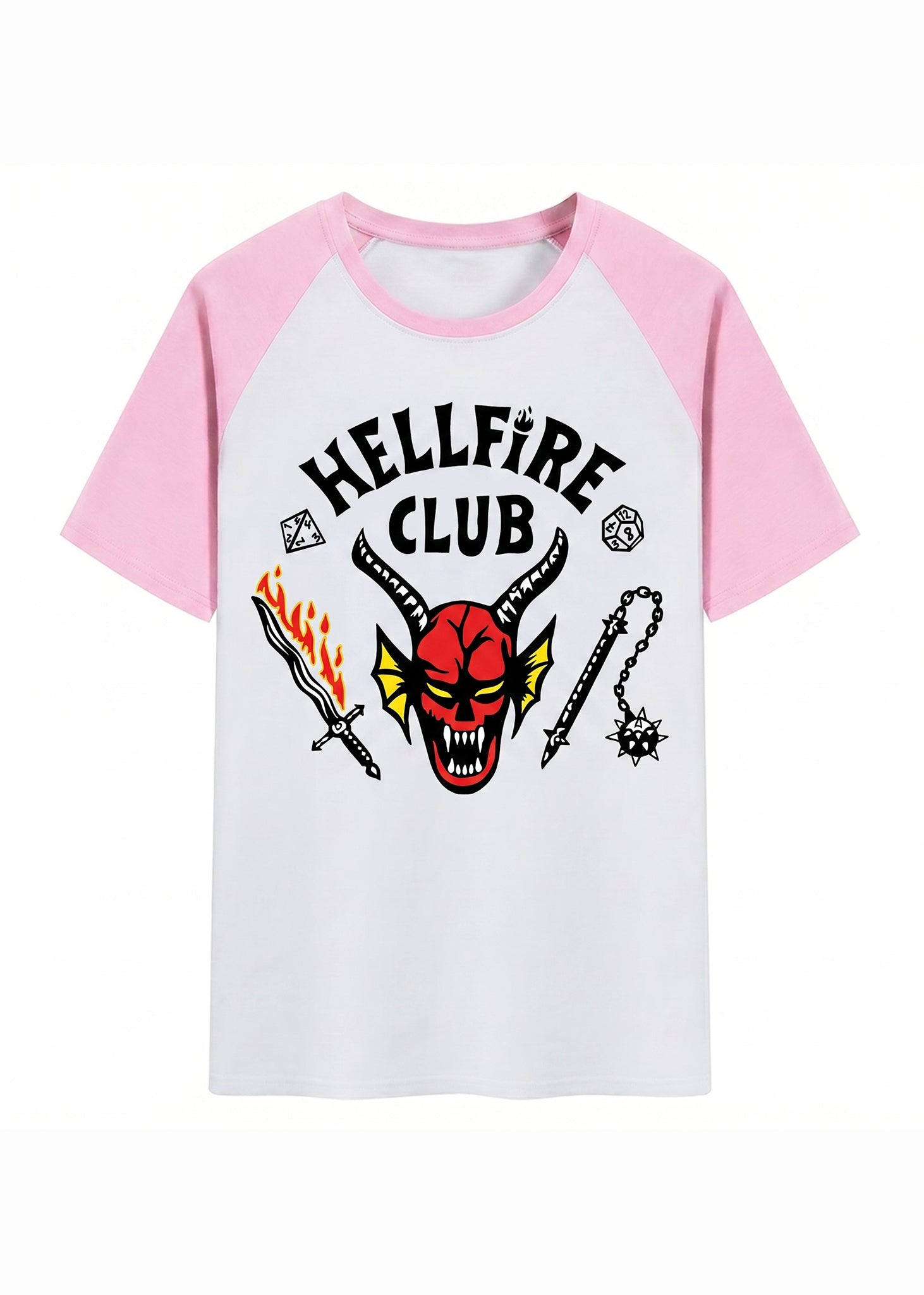Hellfire Club Eddie Munson Inspired Stranger Things Baseball Kids T-Shirt