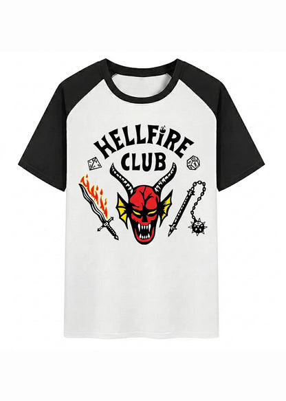 Hellfire Club Eddie Munson Inspired Stranger Things Baseball Kids T-Shirt