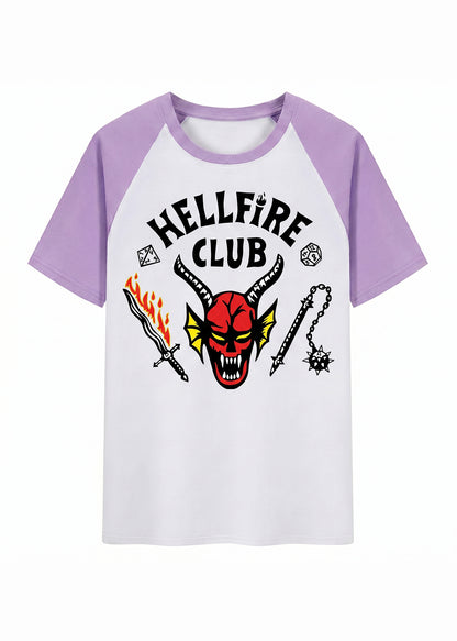 Hellfire Club Eddie Munson Inspired Stranger Things Baseball Kids T-Shirt