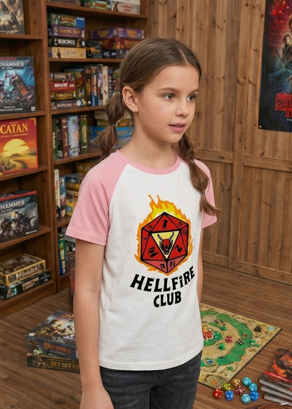 kids Hellfire Club Inspired Stranger Things Baseball T-Shirt