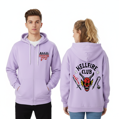 Hellfire Club Inspired Stranger Things Zip-Up Hoodie