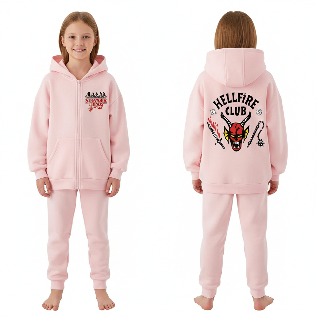 Hellfire Club Inspired Stranger Things Zip-Up Hoodie