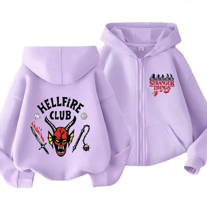 Hellfire Club Inspired Stranger Things Zip-Up Hoodie