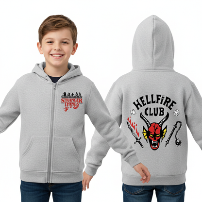 Hellfire Club Inspired Stranger Things Zip-Up Hoodie