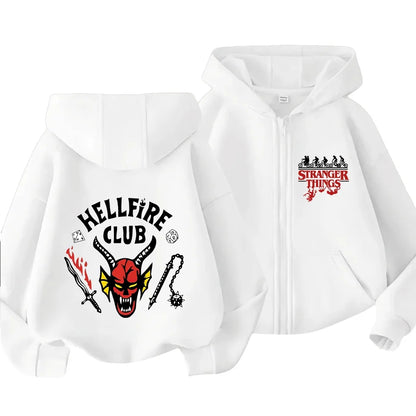 Hellfire Club Inspired Stranger Things Zip-Up Hoodie