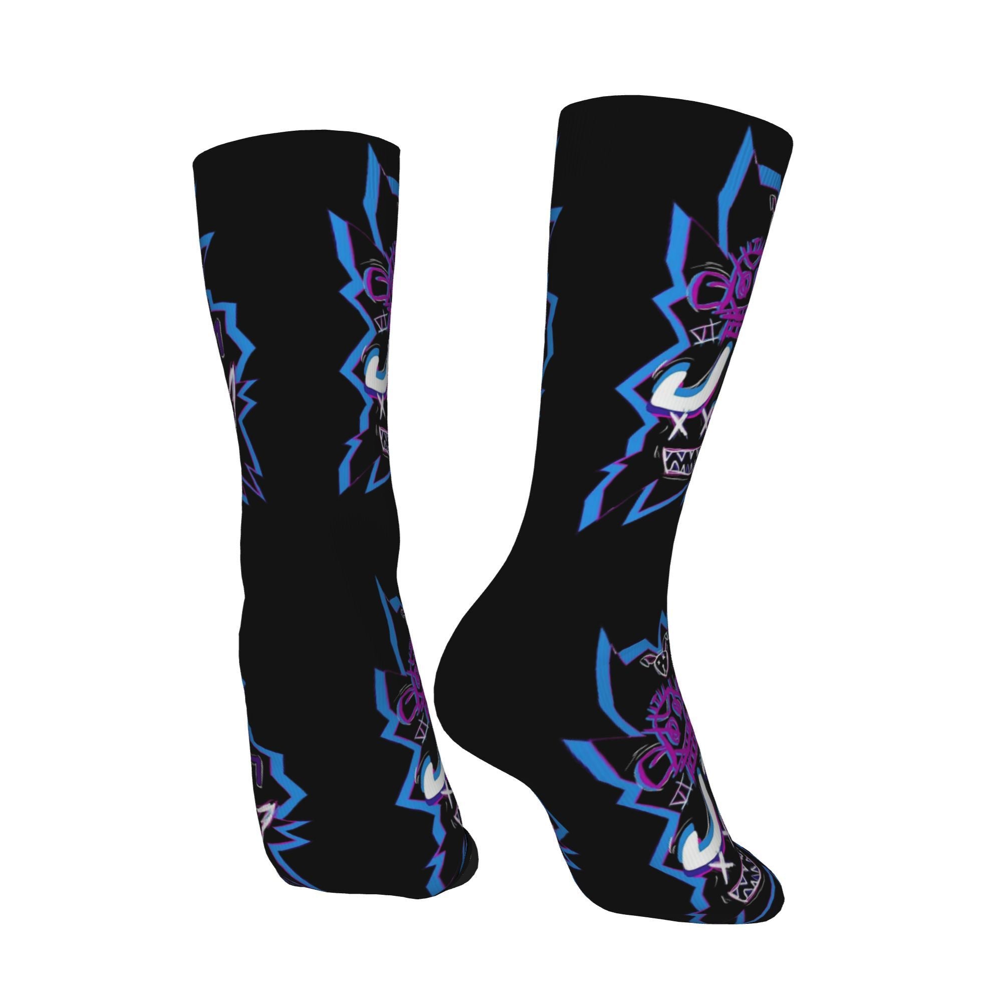 Jinx Arcane "Boom Sucks" Graffiti Mid-Calf Socks