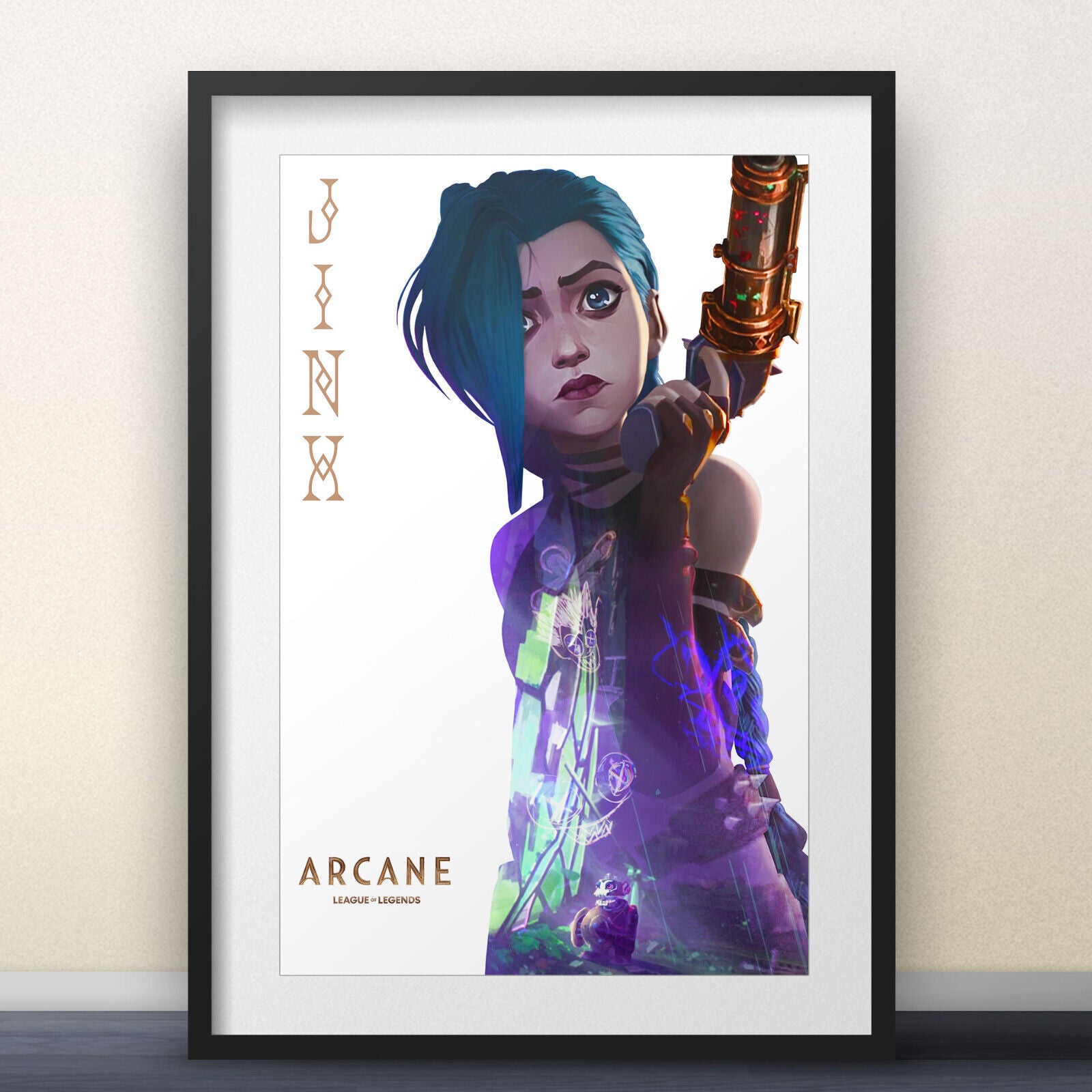 Arcane Custom Jinx, Vi, Caitlyn Posters