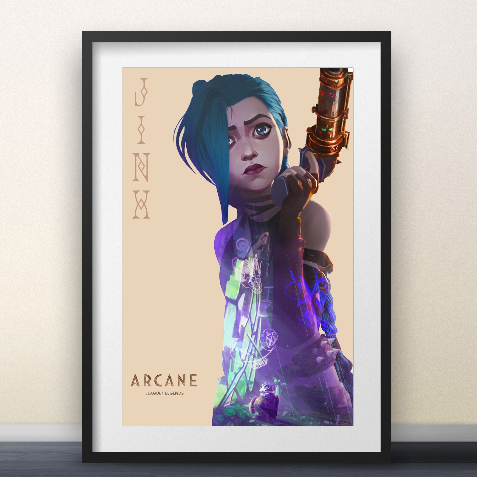 Arcane Custom Jinx, Vi, Caitlyn Posters