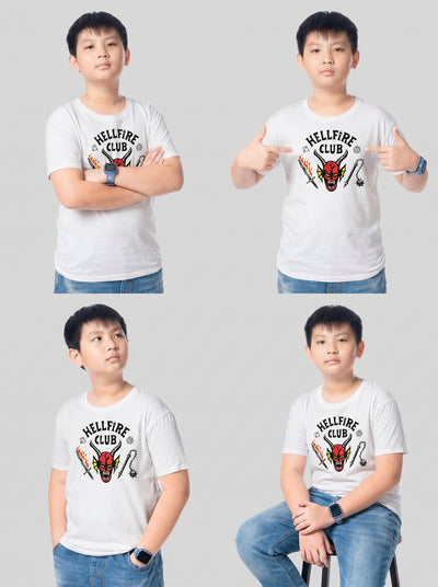 Kids Hellfire Club Inspired Stranger Things Family Unisex Matching T-Shirt