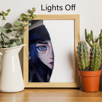 Arcane Ekko Powder LED Lighting Canvas - Arcane Jinx Ekko Time Travel