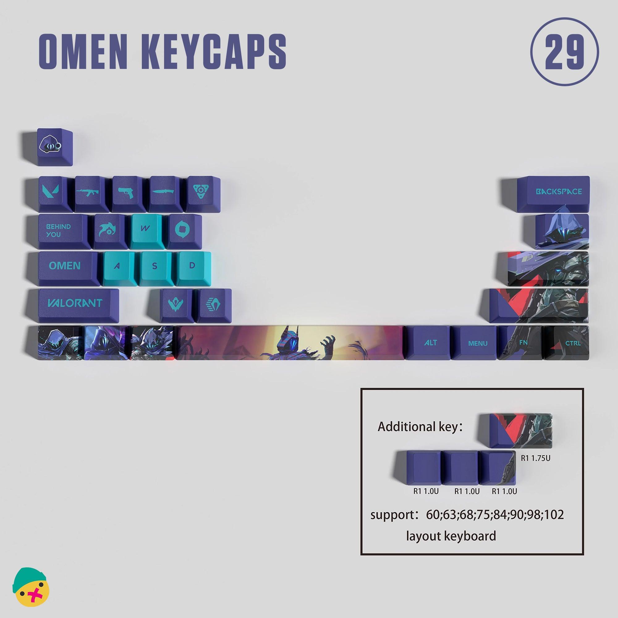 Omen Custom 29 Keycaps - HozNext