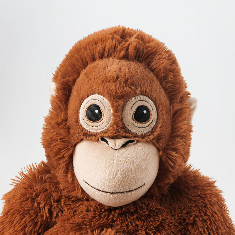 Punch Monkey Plüschtier – 36 Cm Weicher Affe Mit Echtem Felllook, Ideal Als Kuscheltier & Deko