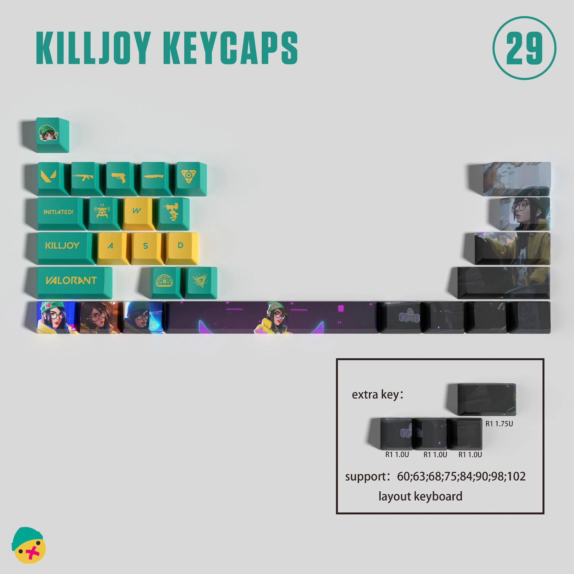 Killjoy Custom 29 Keycaps - HozNext